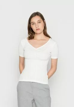 Nuevo 🥰 Anna Field Camiseta Básica - White, Mujer 🌟