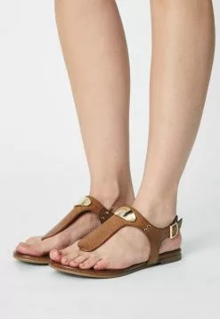 ofertas 👍 Anna Field 🩴 Sandalias De Dedo - Cognac, Mujer 🌟