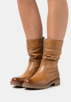 Promoción 👏 Anna Field LEATHER - Botines - Cognac, Mujer 🧨