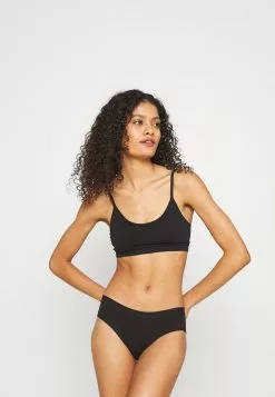 Lo mas barato ✔️ Anna Field 2PP SEAMLESS CROP TOP - Top - Black, Mujer 💯