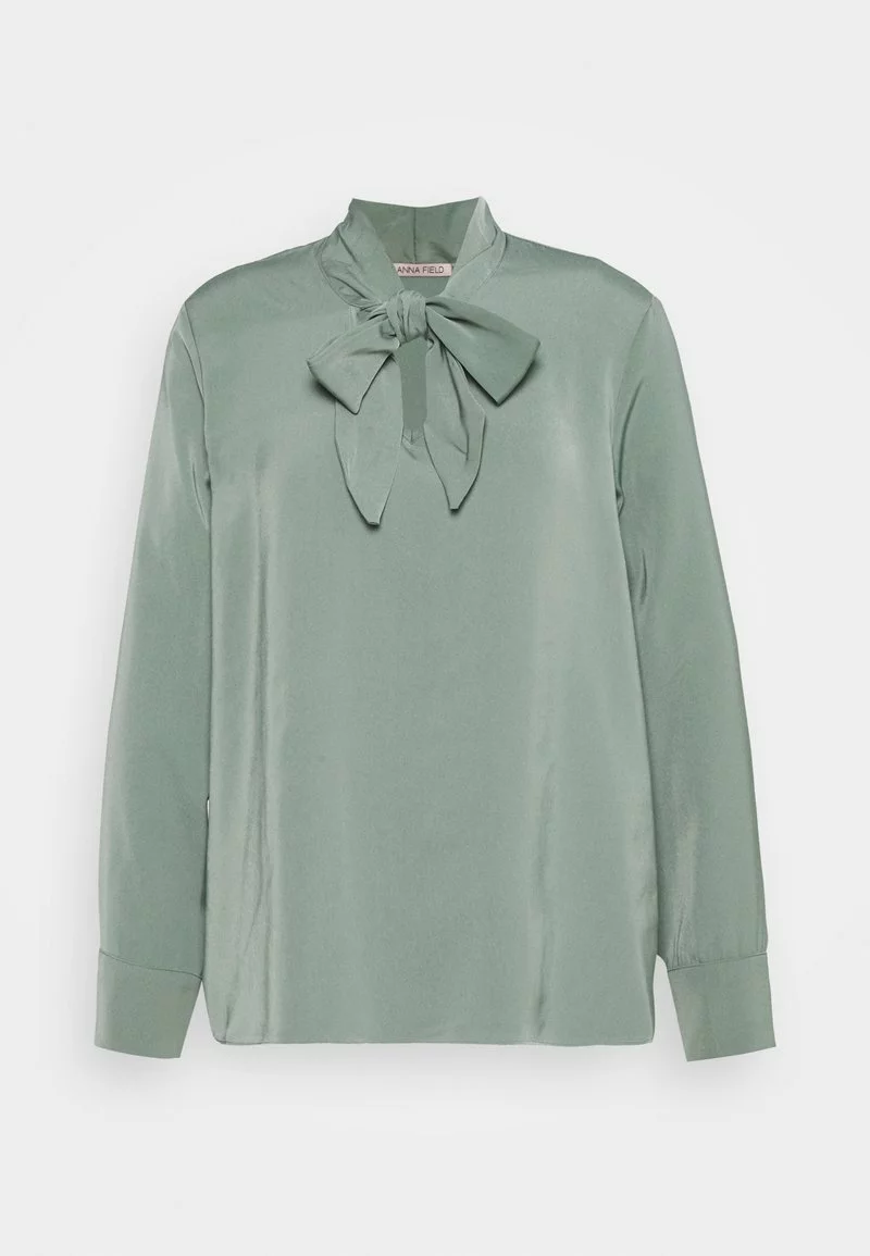 Descuento 🔥 Anna Field Pussy Bow Blouse - Blusa - Green, Mujer 🔥 1 Descuento 🔥 Anna Field Pussy Bow Blouse - Blusa - Green, Mujer 🔥