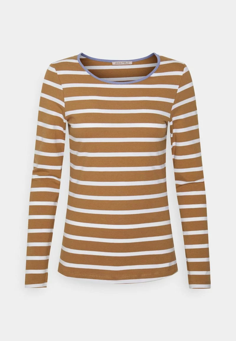 ofertas 🔔 Anna Field STRIPEY CONTRAST - Camiseta De Manga Larga - Brown, Mujer 🧨 1 ofertas 🔔 Anna Field STRIPEY CONTRAST - Camiseta De Manga Larga - Brown, Mujer 🧨