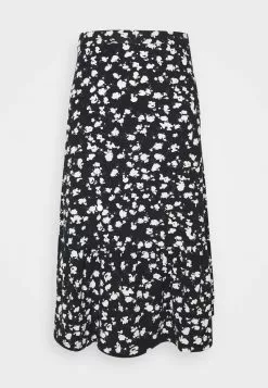 Venta express 🎁 Anna Field Falda Acampanada - Black/white, Mujer 🔔