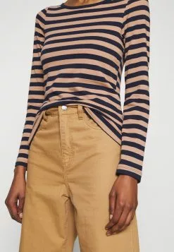 Cupón 👍 Anna Field Camiseta De Manga Larga - Camel/dark Blue, Mujer ❤️ -Anna Field Tienda de ventas aba7e4cb7ba84c1496b3e9f818c7a910