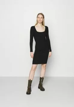 Para estrenar ⭐ Anna Field Vestido De Punto - Black, Mujer ✔️