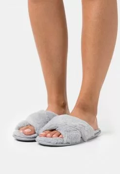 mejor venta 🎉 Anna Field Pantuflas - Grey, Mujer ✔️