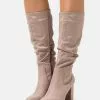 Descuento 😀 Anna Field Botas Con Plataforma - Taupe, Mujer ✔️