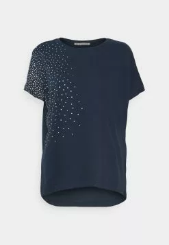 ofertas 👏 Anna Field Camiseta Estampada - Dark Blue, Mujer ❤️