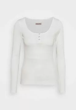 Venta al por mayor 🛒 Anna Field Camiseta De Manga Larga - White, Mujer 🔥