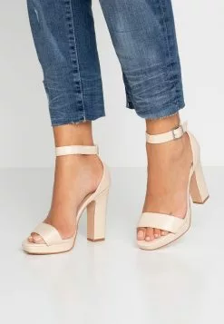 Nuevo 🔔 Anna Field 🩴 Sandalias De Tacón - Offwhite, Mujer 😍