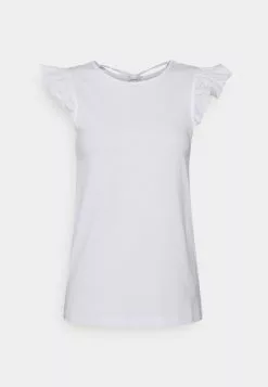 Mejor precio 👍 Anna Field Camiseta Básica - White, Mujer 🧨