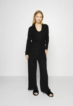 Cupón 😍 Anna Field RIB 3 PIECE PYJAMA - Pijama - Black, Mujer ✨