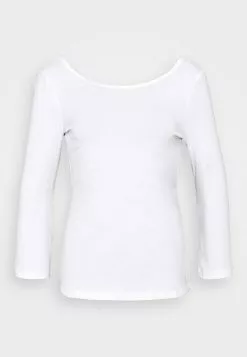 Toma de corriente 😉 Anna Field Camiseta De Manga Larga - White, Mujer 🧨