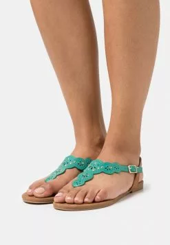 Para estrenar 🌟 Anna Field 🩴 Sandalias De Dedo - Turquoise, Mujer 🤩