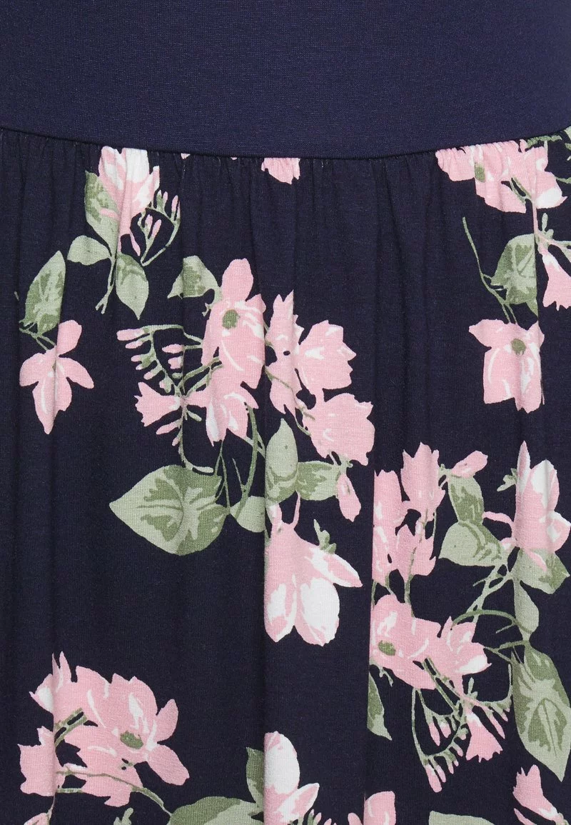 Barato ✨ Anna Field BOAT NECK PRINT 👗 DRESS WITH SOLID 👗 SKIRT - Vestido Ligero - Dark Blue, Mujer ⭐ 3 Barato ✨ Anna Field BOAT NECK PRINT 👗 DRESS WITH SOLID 👗 SKIRT - Vestido Ligero - Dark Blue, Mujer ⭐ - Imagen 3