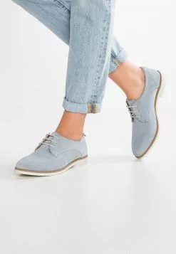 Gran venta ✨ Anna Field LEATHER - Zapatos De Vestir - Light Blue, Mujer 👏