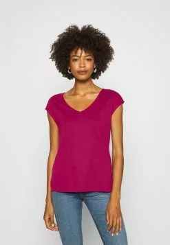 Barato 😍 Anna Field Camiseta Básica - Berry, Mujer 🔥