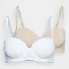 Gran venta 😉 Anna Field 2 PACK - Sujetador Sin Tirantes/multiescote - White/nude, Mujer 🌟