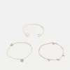 Presupuesto 🧨 Anna Field 3 PACK - Pulsera - Gold-coloured, Mujer 🎉