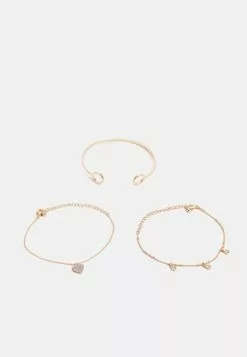 Presupuesto 🧨 Anna Field 3 PACK - Pulsera - Gold-coloured, Mujer 🎉