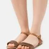Promoción 🔥 Anna Field 🩴 Sandalias - Cognac, Mujer ✔️