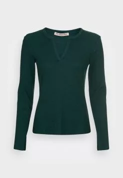 ofertas ⌛ Anna Field Camiseta De Manga Larga - Dark Green, Mujer 🛒