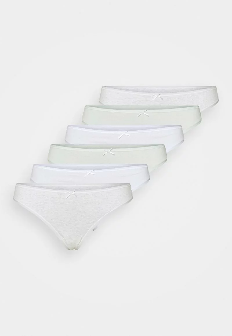 Nuevo 😀 Anna Field GEORGINA 7PP THONG COTTON - Tanga - Green /grey /white, Mujer 🥰 6 Nuevo 😀 Anna Field GEORGINA 7PP THONG COTTON - Tanga - Green /grey /white, Mujer 🥰 - Imagen 6
