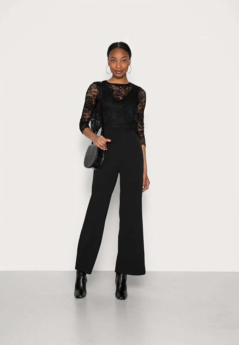 Lo mas barato 🎉 Anna Field Occasion SET - Detacheable Lace Top With V Neck Sleeveless Jumpsuit - Mono - Black, Mujer ❤️ 2 Lo mas barato 🎉 Anna Field Occasion SET - Detacheable Lace Top With V Neck Sleeveless Jumpsuit - Mono - Black, Mujer ❤️ - Imagen 2