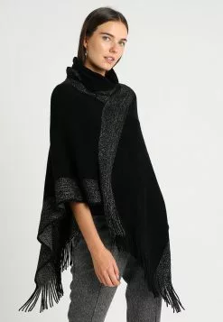 Tienda barata Anna Field 41 Nuevo ⭐ Anna Field Poncho - Black/gold, Mujer 🤩
