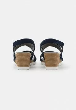 Gran venta 🧨 Anna Field LEATHER - 🩴 Sandalias De Cuña - Blue, Mujer 🔥 -Anna Field Tienda de ventas c75cf1dae66d4ef6b2a8b14f5cc929cb