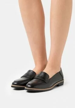 Toma de corriente 👏 Anna Field LEATHER - Mocasines - Black, Mujer 🧨
