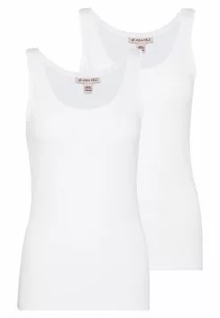 Presupuesto 🔔 Anna Field 2 PACK - Top - White, Mujer 😉