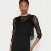 Lo mas barato 🎉 Anna Field Occasion SET - Detacheable Lace Top With V Neck Sleeveless Jumpsuit - Mono - Black, Mujer ❤️