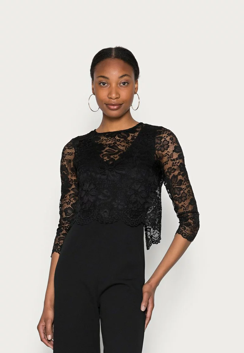 Lo mas barato 🎉 Anna Field Occasion SET - Detacheable Lace Top With V Neck Sleeveless Jumpsuit - Mono - Black, Mujer ❤️ 1 Lo mas barato 🎉 Anna Field Occasion SET - Detacheable Lace Top With V Neck Sleeveless Jumpsuit - Mono - Black, Mujer ❤️