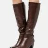 Lo mas barato 🎉 Anna Field Botas De Tacón - Dark Brown, Mujer ❤️