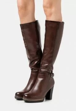 Lo mas barato 🎉 Anna Field Botas De Tacón - Dark Brown, Mujer ❤️