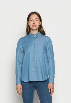 ofertas 🥰 Anna Field Camisa - Blue Denim, Mujer 😉