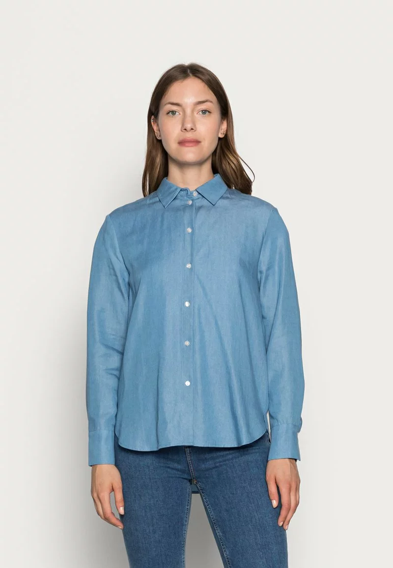 ofertas 🥰 Anna Field Camisa - Blue Denim, Mujer 😉 1 ofertas 🥰 Anna Field Camisa - Blue Denim, Mujer 😉