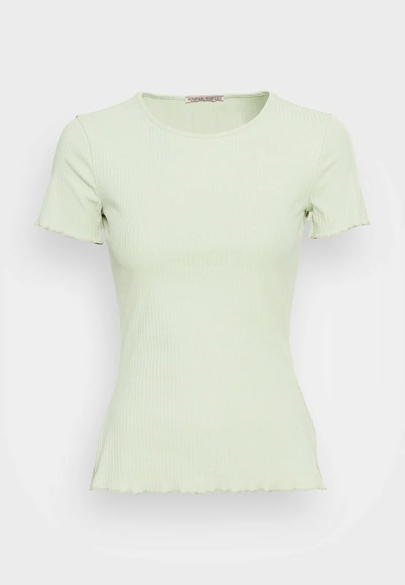 Toma de corriente 👍 Anna Field Camiseta Básica - Light Green, Mujer 🌟 4 Toma de corriente 👍 Anna Field Camiseta Básica - Light Green, Mujer 🌟 - Imagen 4