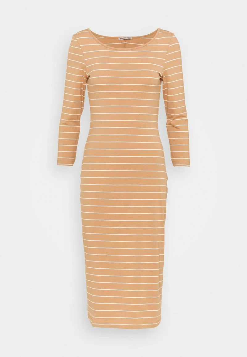 Venta al por mayor 🧨 Anna Field Vestido Ligero - Camel/white, Mujer 😀 1 Venta al por mayor 🧨 Anna Field Vestido Ligero - Camel/white, Mujer 😀