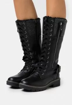 ofertas ✨ Anna Field WINTER 🥾 BOOTS - Botas Con Cordones - Black, Mujer 🎁