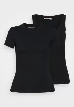 Promoción 👏 Anna Field 2 PACK - Top - Black, Mujer 🌟