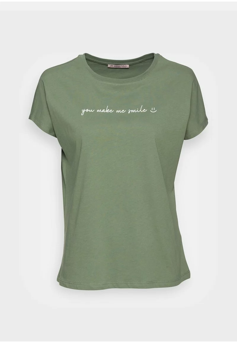 Venta al por mayor ✔️ Anna Field FRANCESCA - Camiseta Estampada - Green, Mujer 🎁 4 Venta al por mayor ✔️ Anna Field FRANCESCA - Camiseta Estampada - Green, Mujer 🎁 - Imagen 4