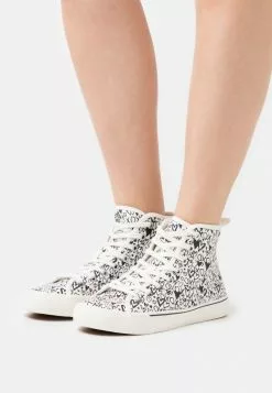 Mejor precio 🤩 Anna Field LOVE - Zapatillas Altas - Black/white, Mujer 🔔