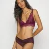 Presupuesto 😀 Anna Field 3PP BRALETTE - Top - Black/beige/dark Red, Mujer 😀