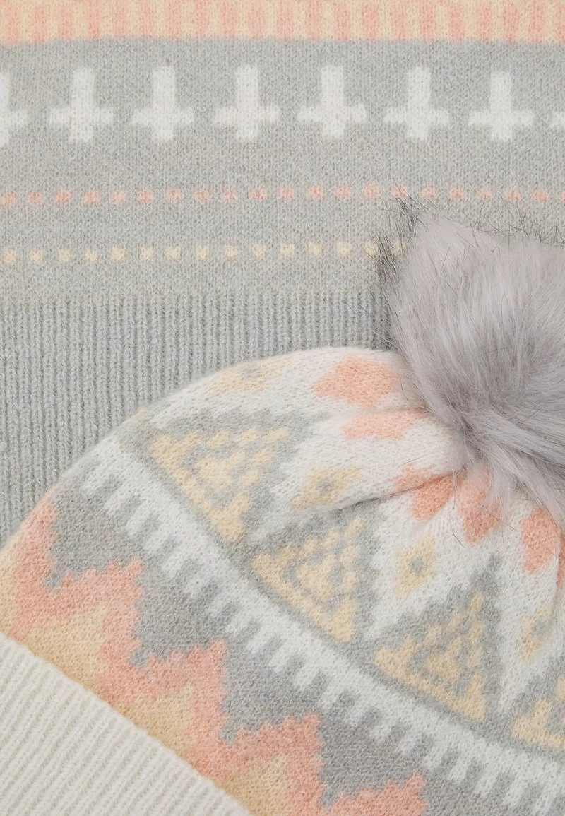 Para estrenar 👏 Anna Field SET - Bufanda - Off-white/grey/pink, Mujer ✔️ 4 Para estrenar 👏 Anna Field SET - Bufanda - Off-white/grey/pink, Mujer ✔️ - Imagen 4