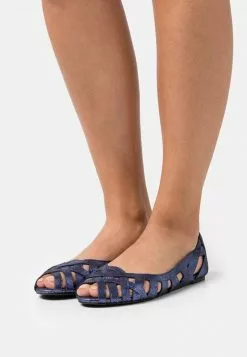 Mejor precio 🛒 Anna Field Bailarinas Peeptoe - Dark Blue, Mujer 💯