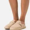 ofertas 🥰 Anna Field LEATHER - Pantuflas - Beige, Mujer 🌟