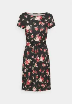 Presupuesto 😀 Anna Field Vestido Ligero - Black/red, Mujer 🔔