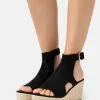 ofertas ⌛ Anna Field 🩴 Sandalias Con Plataforma - Black, Mujer 😉